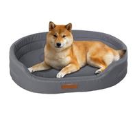 Panier pour Chien Grande Taille, Lit pour Chien en Polaire, Lit pour Animaux Utilisable Toute L'année, Lits Ovale pour Animaux, Lits pour Chat en Tissu Oxford, Lite Chat Lavable (A)