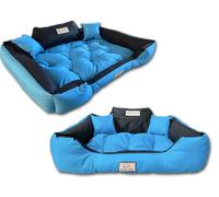 Panier pour chien KINGDOG 100x75 cm personnalisé imperméable bleu