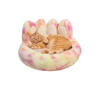 Panier pour Chien, Lit Doux Apaisant pour Chat avec Antidérapant, Nid Doux Meuble D'intérieur pour Dodo Repos Câlins Salon Sol Parquet Terrasse Extérieur