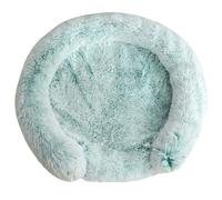 Panier pour Chien, Lit pour Animaux, Coussin, Canapé, Rembourrage Doux, Peluche, Bords Surélevés, Housse Amovible et Lavable, Antidérapant,Vert 3,50 CM（<4KG）