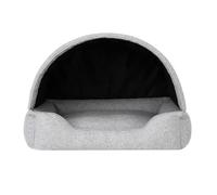 PillowPrim Panier pour chien en tissu niche pour chat niche pour chien Panier pour chien Chaise longue pour chien Lieu de couchage Meubles pour animaux de compagnie Canapé pour chien Cendres L 60 x 47