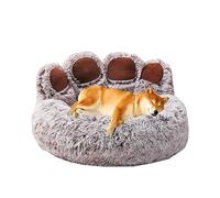 Panier pour Chien, Moelleux Rond Lits pour Chats et Chiens, Panier pour Chien Moyen Taille, Panier pour Chien avec des Bords de Doigts Mignons, Orthopedique Panier Chien Anti Stress