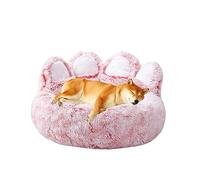 Panier pour Chien, Moelleux Rond Lits pour Chats et Chiens, Panier pour Chien Moyen Taille, Panier pour Chien avec des Bords de Doigts Mignons, Orthopedique Panier Chien Anti Stress