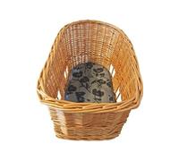 Basil – Panier pour chien Pasja – grand, Senna à libération rapide, coussin – Marron (50x42x33cm)