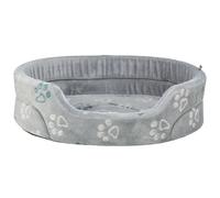 Panier pour chien peluche douillette ovale Trixie Jimmy Soft Gris 45×35 cm