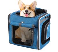 Panier pour Chien sur Vélo - Panier pour Animal De Compagnie Vélo,Poche Ventilée Sac À Dos Réglable pour Randonnée Camping Balade