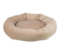 TRIXIE 37797 Alena Lit Rond Douillet avec Housse en Velours Doux, Panier pour Petit Chien, Coussin fermement intégré, Fond antidérapant, Doux et Lavable, diamètre 60 cm, Sable