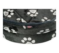 Panier pour chien Trixie Jimmy ovale noir avec impression de pattes