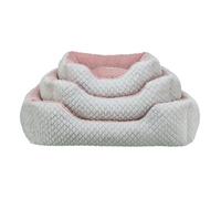 Panier pour chien - TRIXIE - KALINE MIO - 50 x 40 cm - Gris / Vieux rose