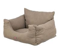 Panier pour chien - TRIXIE - Siège de voiture - Taupe - Polyester - Moyen