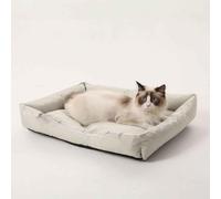 Panier pour Chiens, Canapé-Lit pour Animaux, Lit pour Chat avec Fond Antidérapant, Bords Surélevés, Imperméable, Convient Aux Petits Et Grands Chiens Et Chats,Beige,3XL