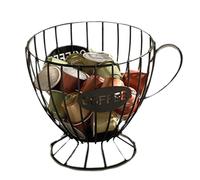 Panier pour dosettes de café, organiseur réutilisable en fil métallique de grande capacité | Organiseur de dosettes de café | Pour café, bar, salle de thé, maison, cuisine, bureau