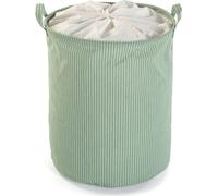 Panier pour linge sale Versa vert Polyester Coton Nylon (38 x 48 x 38 cm)