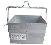 Panier pour Monte-charge - Panier en Acier Galvanisé pour Treuil - Coffre à Outils de Chantier pour Usage Professionnel (50x48x32 cm)