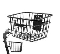 Panier pour vélo - Panier de vélo 23 x 27,5 x 18 cm, paniers de Rangement Amovibles de Grande capacité, Accessoire de Cyclisme léger pour Adultes et, Scooters électriques