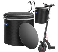Panier pour vélo, sac pour guidon avant pliable, 24 x 48 cm, bandes réfléchissantes en toile avec structure en métal de 10 kg, panier pour le transport de vélos électriques imperméables avec B