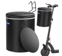 Panier pour vélo, sac pour guidon avant pliable, 24 x 48 cm, bandes réfléchissantes en toile avec structure en métal de 10 kg, panier pour le transport de vélos électriques imperméables avec B