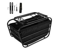 Panier pour vélo Structure De Sécurité Fermée En Acier Au Carbone | Panier pour chien sur porte-bagages arrière Pour Randonnée, Aventures Tout-Temps, Magasins, Domicile, Cyclisme Sur Route Et