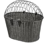 Panier pour vélo - TRIXIE - 44 x 34 x 41 cm - Anthracite - Coussin lavable - Support guidon