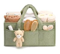 Panier Rangement BéBé, Portable Panier De Rangement Bebe, Rangement Feutre Bebe, Compartiment Amovible Pour Du Nouveau-Né