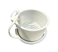 Panier récupérateur de nourriture pour évier, passoire à ordures réglable | Panier de vidange d'évier de cuisine avec design poussoir pour douche, robinet de lavage, camping-car, bouchon, pâtes, soupe