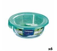 Panier-Repas Rond Avec Couvercle Luminarc Keep'n Lagon Turquoise 420 Ml 11,5 X 5,4 Cm Verre (6 Unités)