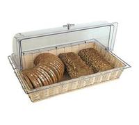 Panier Roll Top en polypropylène et fil d'acier chromé D : 530x325x80 mm G
