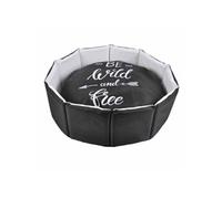 Panier rond à motifs flèche pour animaux "Wild et Free" - Noir/Blanc - D 48 x H 15 cm