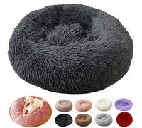 Panier Rond Chien Coussin Chat Donut, Lit Chat Panier Chien Lit pour Chien Grande Taille, Puppy Love Panier Chat Panier Anti Stress (50cm)