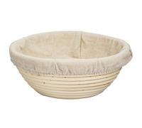 Panier rond de fermentation du pain en rotin indonésien Panier à pain de cuisson maison Panier rond ovale tissé à la main Label