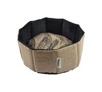 Panier rond en Jute pour animaux Bahia - Noir/Beige - D 38 x H 16 cm