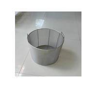 Panier rond en maille d'acier inoxydable 304 - Passoire de cuisine for laver, filtrer et sécher les fruits et légumes(40x30cmx12mm)