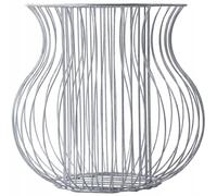 Kadax Panier à plantes en gabion rond en acier galvanisé 49 cm
