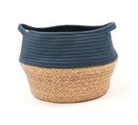 Panier rond LA FACTORY - FACTORY - Bleu 27x23 cm