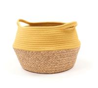Panier rond LA FACTORY - FACTORY - Jaune 27x23 cm