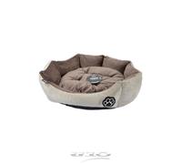Panier Rond - LOVE STORY - Modèle Patchy - 50cm - Beige - Pour Chien et Chat
