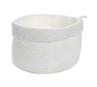 Panier rond maille crochet blanc blanc TU