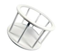 Panier rond pour bébé avec finition blanche classique pour photographie de bébé, assemblage facile, accessoires photo de bébé