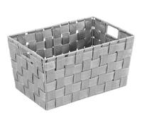Panier Salle De Bain Avec Poignée Adria S, Petite Boite De Rangement Salle De Bain, Polypropylène, 30x20x15 Cm, Gris - Wenko