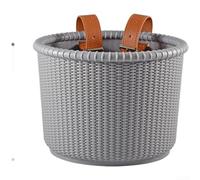 Panier Scooter Réglable Plastique Renforcé 21cm | Plastique PP épaissi, très résistant, sangle ajustable, installation pour facile, durée de vie longue(Gray)