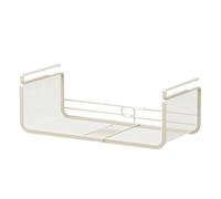 Panier Sous Étagère - 18,8cm Acier Au Carbone | Rangement De Bureau | Grille De Stockage Suspendue En Métal - Pour Épices De Cuisine, Salle De Bain Extensible | Multifonctionnel Pour Espace Travail, G