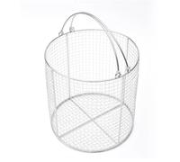 Panier stérilisation rond en acier inoxydable 304, plateau chirurgical en maille de 12 mm, aux cabinets dentaires et aux instruments de laboratoire.(Diameter:7.9in Height:7.9in)