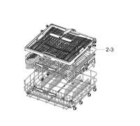 Panier supérieur (repère 2-3) d'origine Lave-vaisselle (DD97-00253A SAMSUNG)