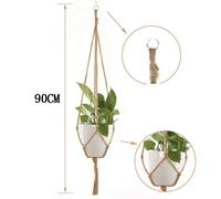 Panier Suspendu En Corde De Coton Pour Plantes, 6 Pièces, Pot De Fleurs, Filet De Poche Pour Plantes Horticole