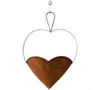 Panier suspendu en fer pour fleurs, plantes dans le jardin, terrasse, balcon avec profil géométrique élégant (style A)