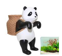 Panier suspendu pour aquarium - Adorable panda - Accessoire de jardin miniature - Décoration d'intérieur