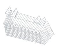 Panier Suspendu Rectangulaire en Fer Blanc, sans Perçage, Grosse Capacité | Grille Creuse, Surface Lisse, pour Dortoir ou Bureau, Rangement de Moufles et Cahiers