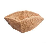 Panier suspendu rond en fibre de coco naturelle pour pots de fleurs et projets de jardinage domestique (25,4 cm)