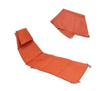 Panier suspendu sécurisé en tissu et housse de parasol pour chaise incurvée avec polyester, rembourrage en fibre confortable et attaches d'arrimage renforcées (orange)