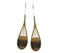 Panier suspendu traditionnel tissé à la main pour orchidées fabriqué à partir de matériaux naturels résistants aux intempéries sans produits chimiques ni colorants